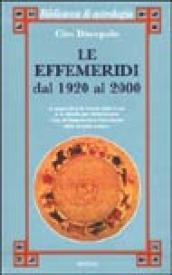 Le effemeridi dal 1920 al 2000