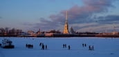 Le fleuve sous la neige