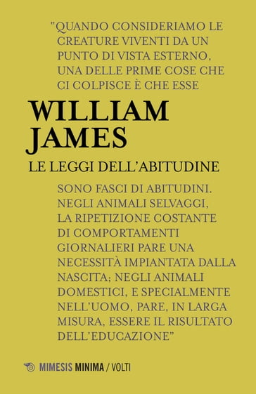 Le leggi dell'abitudine - William James