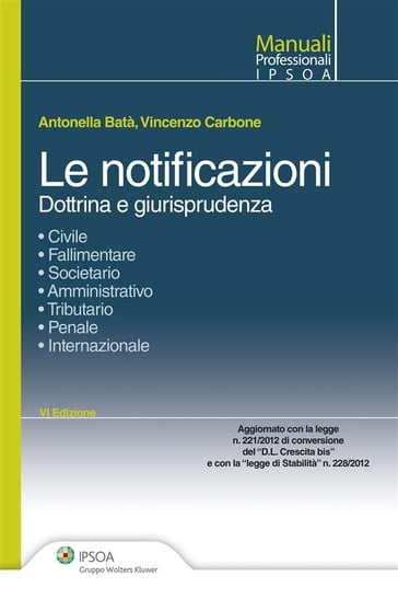 Le notificazioni - Vincenzo Carbone - Antonella Batà