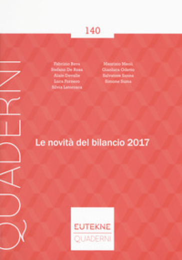 Le novità del bilancio 2017