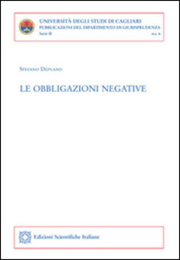 Le obbligazioni negative - Stefano Deplano
