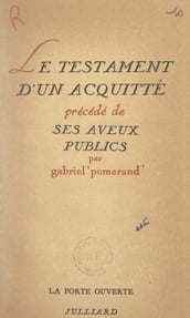 Le testament d un acquitté