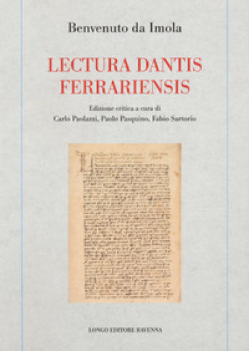 Lectura dantis ferrariensis - Benvenuto da Imola