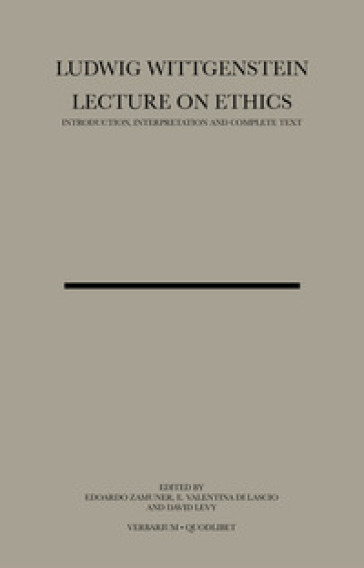 Lecture on ethics - Ludwig Wittgenstein