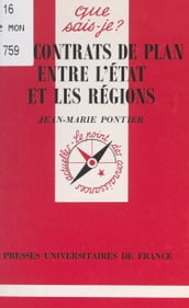 Les contrats de plan entre l État et les régions