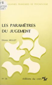 Les paramètres du jugement