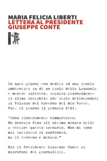 Lettera al Presidente Giuseppe Conte - Maria Felicia Liberti