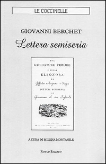 Lettera semiseria - Giovanni Berchet