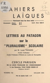 Lettres au Patagon sur le 