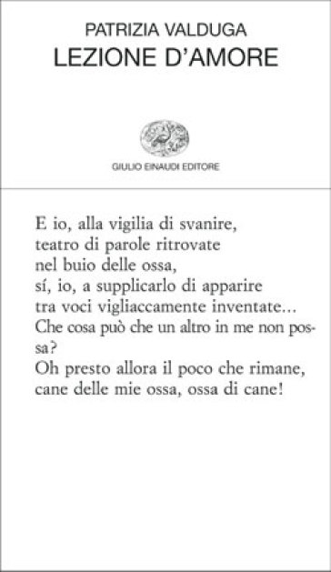 Lezione d'amore - Patrizia Valduga