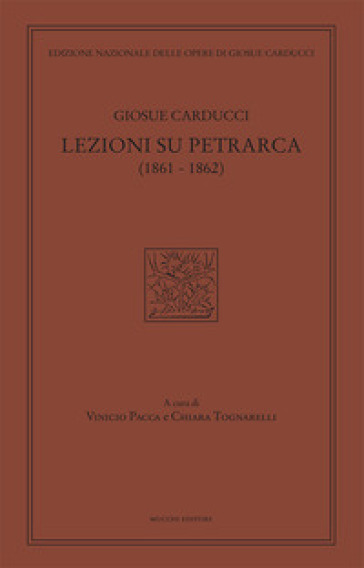 Lezioni su Petrarca (1861-1862) - Giosuè Carducci
