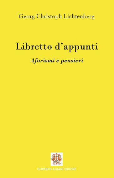 Libretto d'appunti - Georg Christoph Lichtenberg