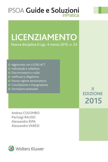 Licenziamento - Alessandro varesi - Alessandro Ripa - Andrea Colombo - Pierluigi Rausei