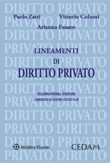 Lineamenti di diritto privato - Paolo Zatti - Vittorio Colussi - Arianna Fusaro