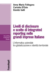 Livelli di disclosure e scelte di integrated reporting nelle grandi imprese italiane. L informativa aziendale tra globalizzazione e identità territoriale