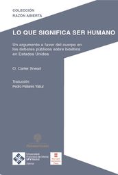 Lo que significa ser humano