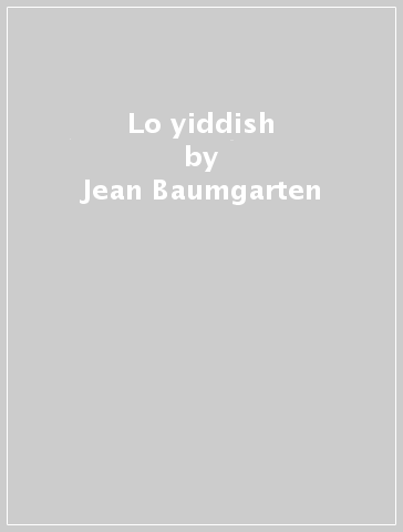 Lo yiddish - Jean Baumgarten