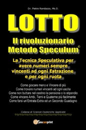 Lotto. Il rivoluzionario metodo speculum.