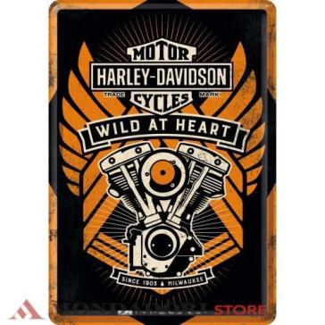 METAL CARD HARLEY DAVIDSON-WILD AT HEART