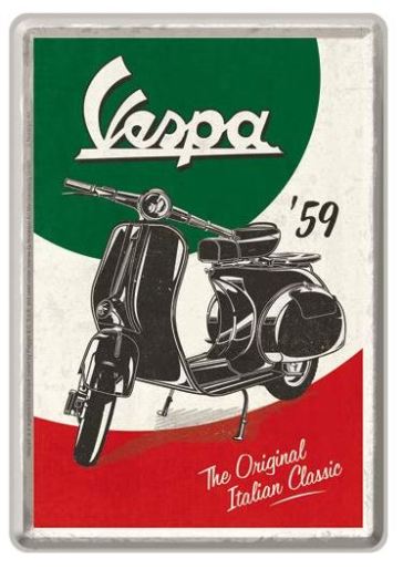 METAL CARD VESPA - THE ITALIAN CLASSIC