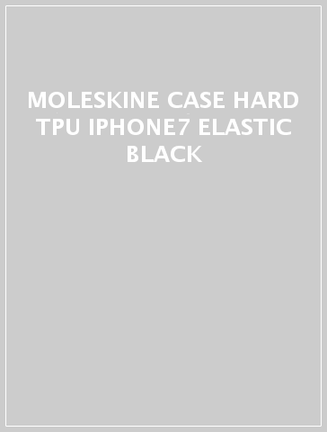 MOLESKINE CASE HARD TPU IPHONE7 ELASTIC BLACK