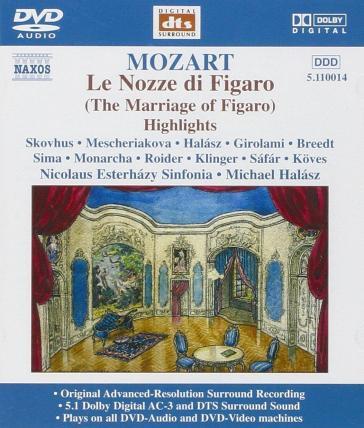 MOZART - LE NOZZE DI FIGARO (DVD)(estratti - DVD audio) - Wolfgang Amadeus Mozart
