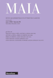 Maia. Rivista di letterature classiche (2020). 3.