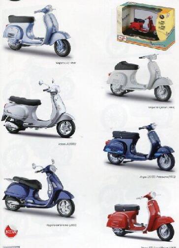 Maisto - Vespa 1:18 Assortimento