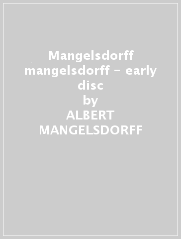 Mangelsdorff & mangelsdorff - early disc - ALBERT MANGELSDORFF