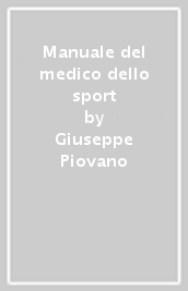 Manuale del medico dello sport