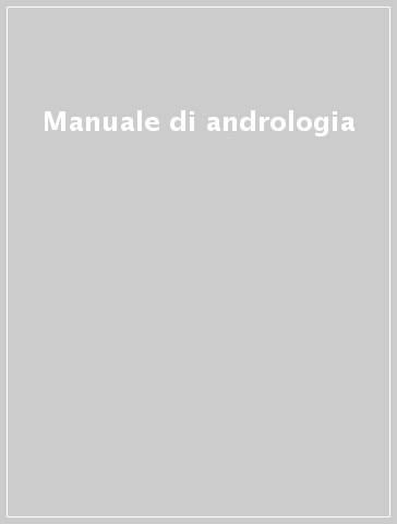 Manuale di andrologia