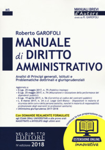 Manuale di diritto amministrativo. Con espansione online - Roberto Garofoli