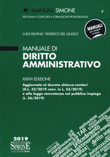 Manuale di diritto amministrativo - Luigi Delpino - Federico Del Giudice