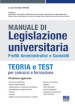 Manuale di legislazione universitaria. Profili amministrativi e contabili. Teoria e test per concorsi e formazione