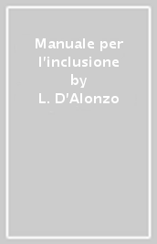 Manuale per l inclusione