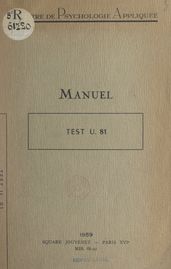 Manuel d application: Test U. 81