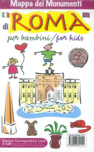 Mappa di Roma per bambini-For kids. Ediz. bilingue