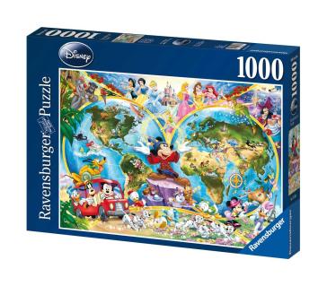 Mappamondo Disney - Puzzle 1000 pz.