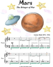 Mars the Bringer of War Easy Piano Sheet Music with Colored Notes