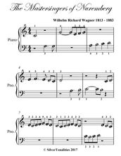 Mastersingers of Nuremberg Beginner Piano Sheet Music