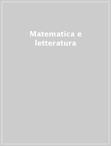 Matematica e letteratura