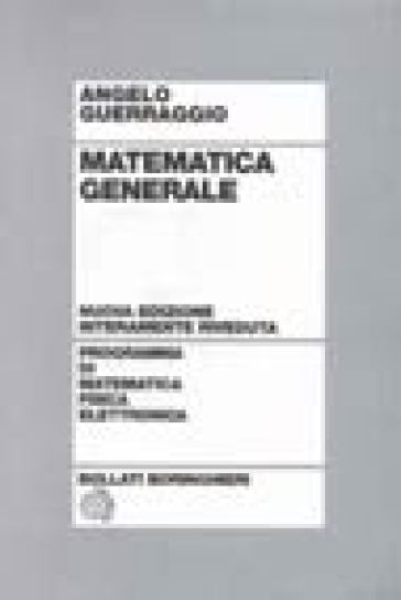 Matematica generale - Angelo Guerraggio