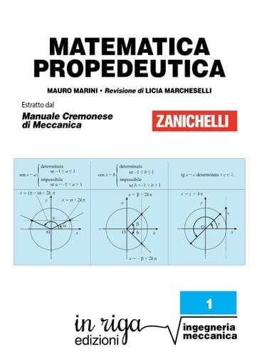 Matematica propedeutica (in riga edizioni - Ingegneria Cremonese) - Mauro Marini - Licia Marcheselli