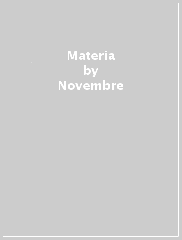 Materia - Novembre