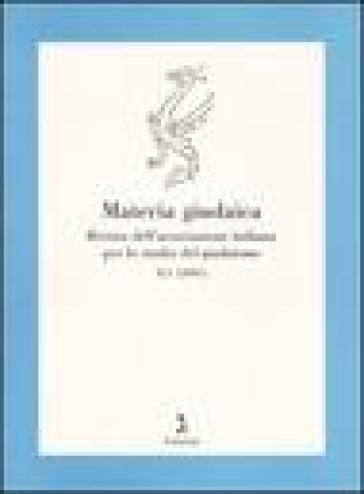 Materia giudaica. Rivista dell'Associazione italiana per lo studio del giudaismo (2005). 1.