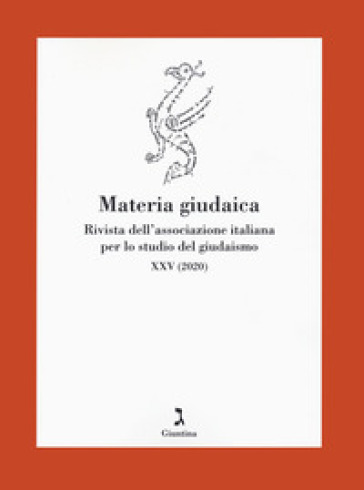 Materia giudaica. Rivista dell'Associazione italiana per lo studio del giudaismo (2020). 2...