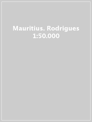 Mauritius. Rodrigues 1:50.000