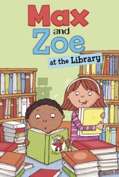 Max and Zoe at the Library