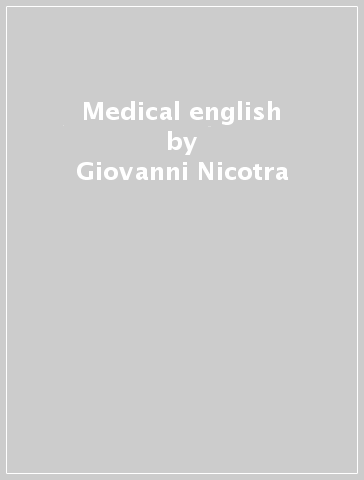 Medical english - Giovanni Nicotra